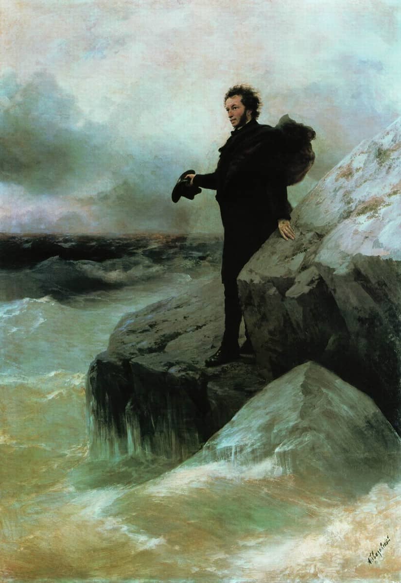 И.К. Айвазовский, И.Е. Репин. «Прощание Пушкина с морем». 1887. (с) Всероссийский музей А.С. Пушкина